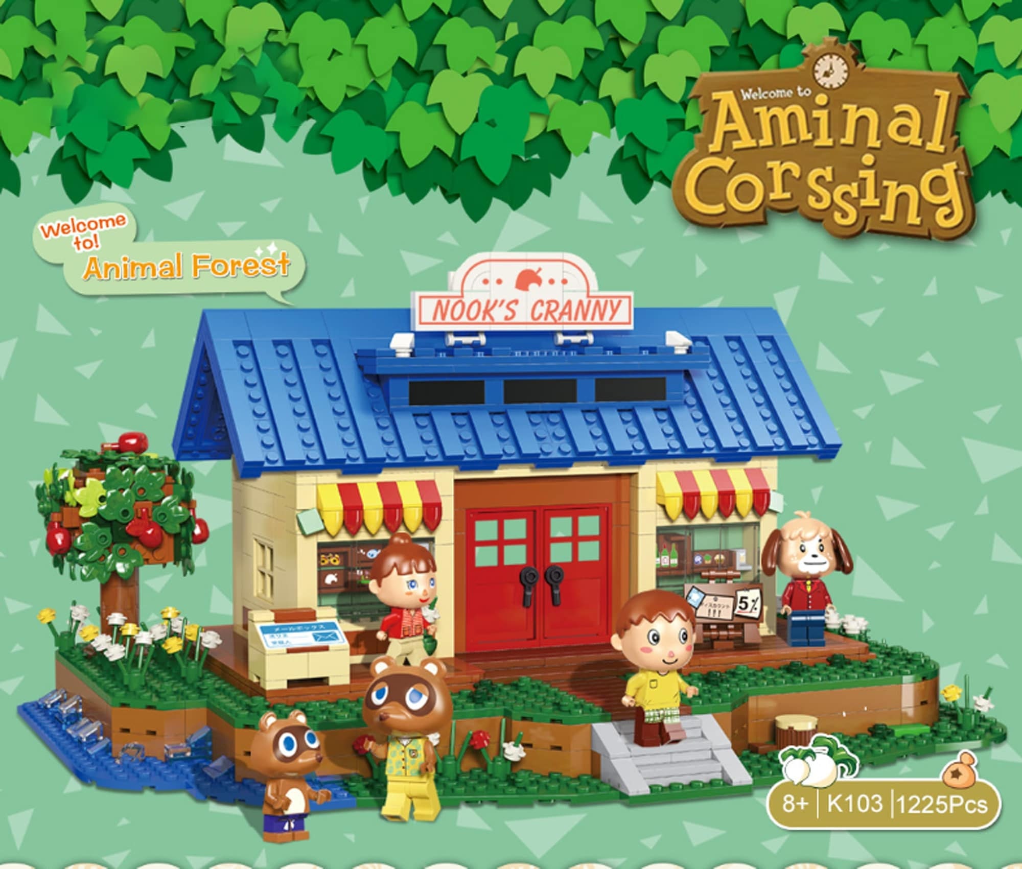 Animal Crossing Style House Nook's Cranny Brick Set Etsy