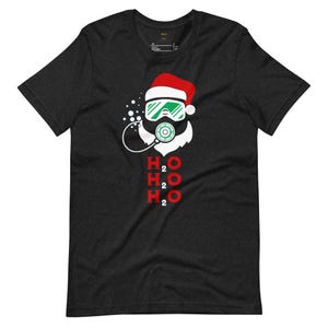 Funny Santa H2O Diver T-Shirt, Scuba Diver Christmas Gift, Holiday Diving Shirt, Funny Scuba Diving and Snorkeling, Christmas Pajama Top