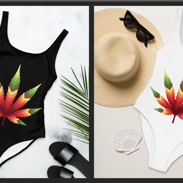 Marijuana Swimsuit Etsy