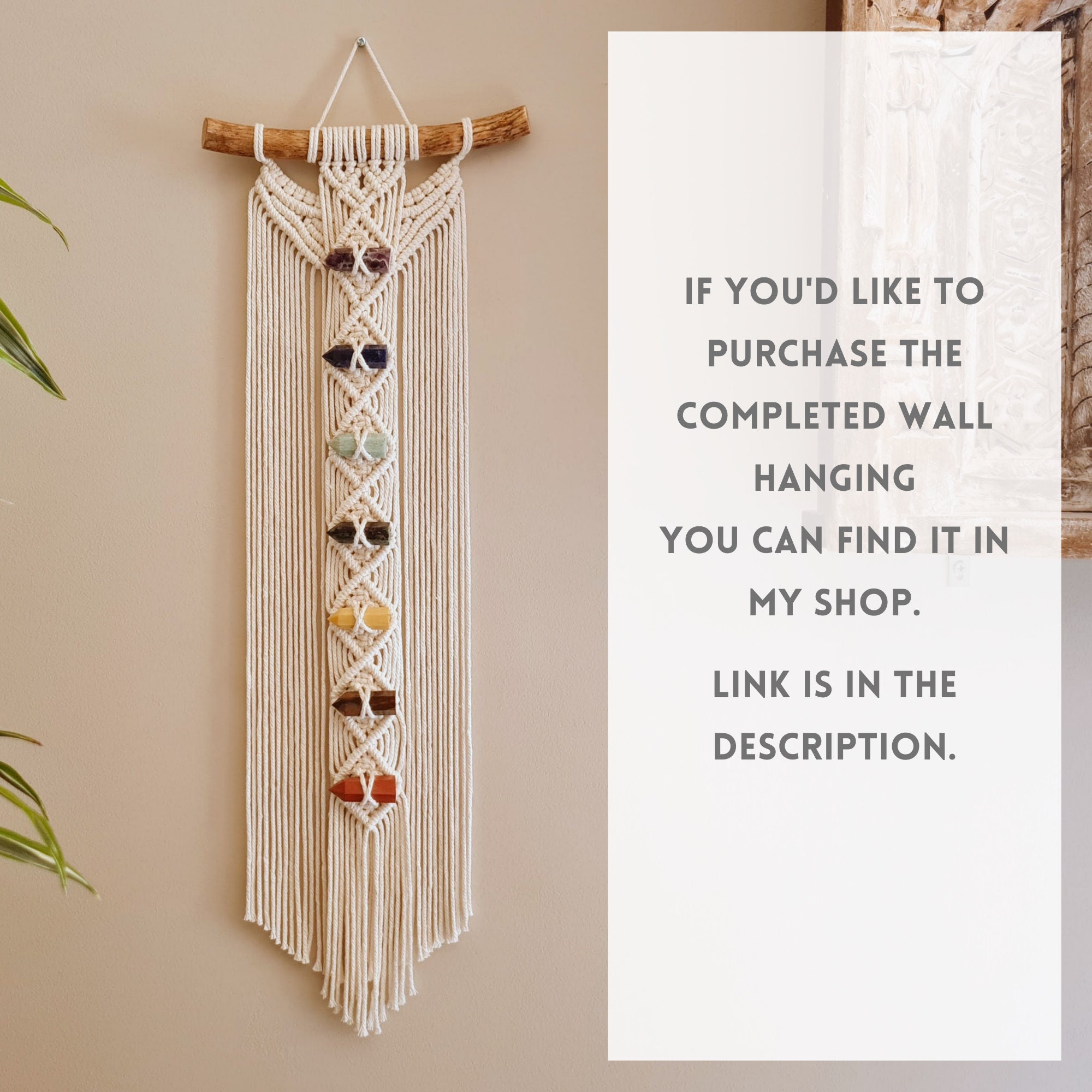 DIY Macrame Kit Chakra Macrame Wall Hanging Pattern Etsy