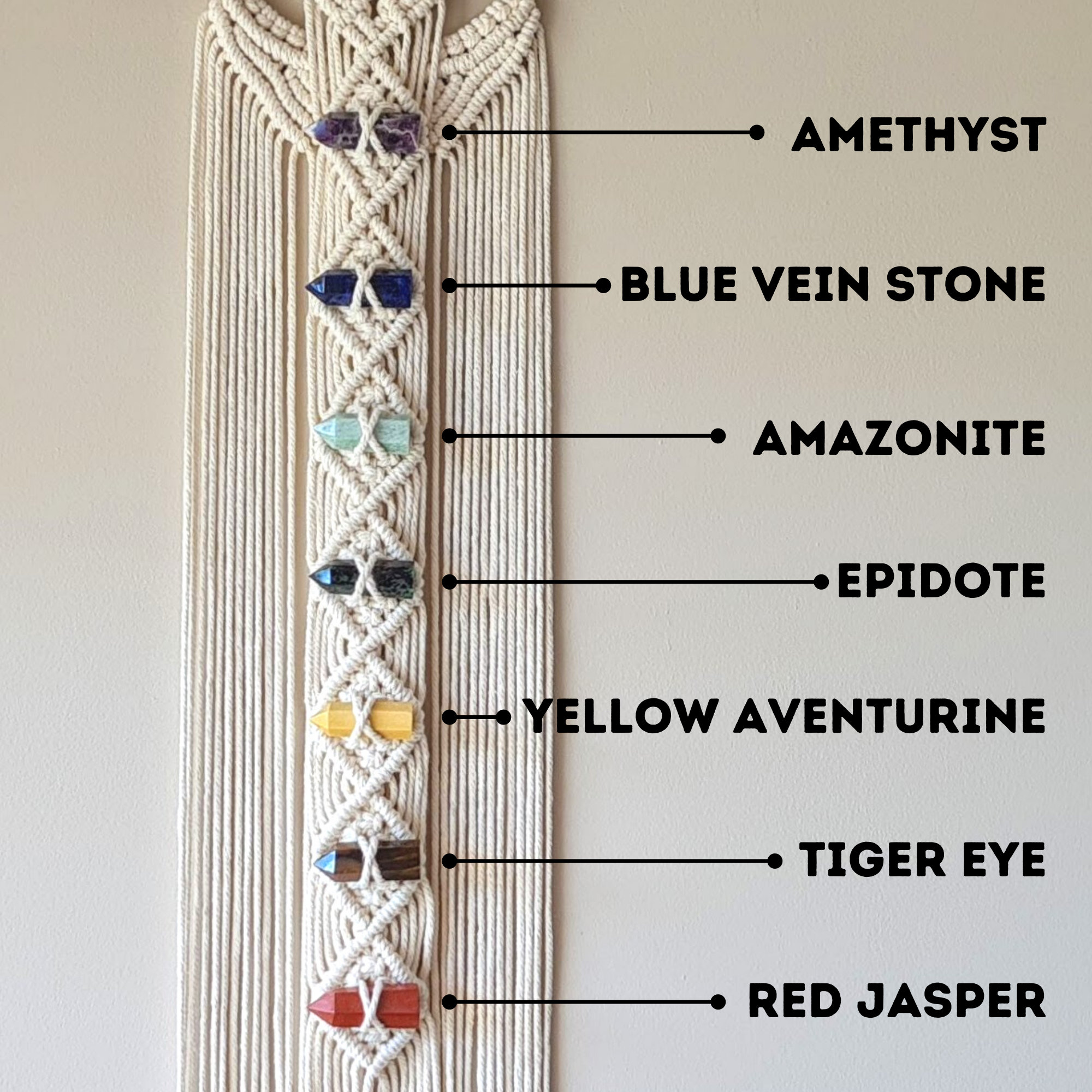 DIY Macrame Kit Chakra Macrame Wall Hanging Pattern Etsy