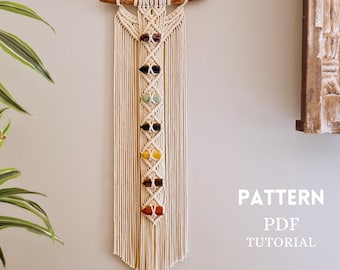 Macrame Pattern, Chakra Wall Hanging pattern