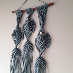 Macrame Pattern, Fish Macrame wall pattern, Beginner Intermediate, PDF & Video guide image 10