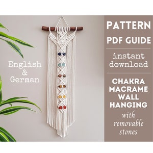 Macrame Pattern, Chakra Wall Hanging pattern