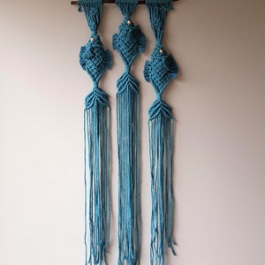 Macrame Pattern, Fish Macrame wall pattern, Beginner Intermediate, PDF & Video guide image 8