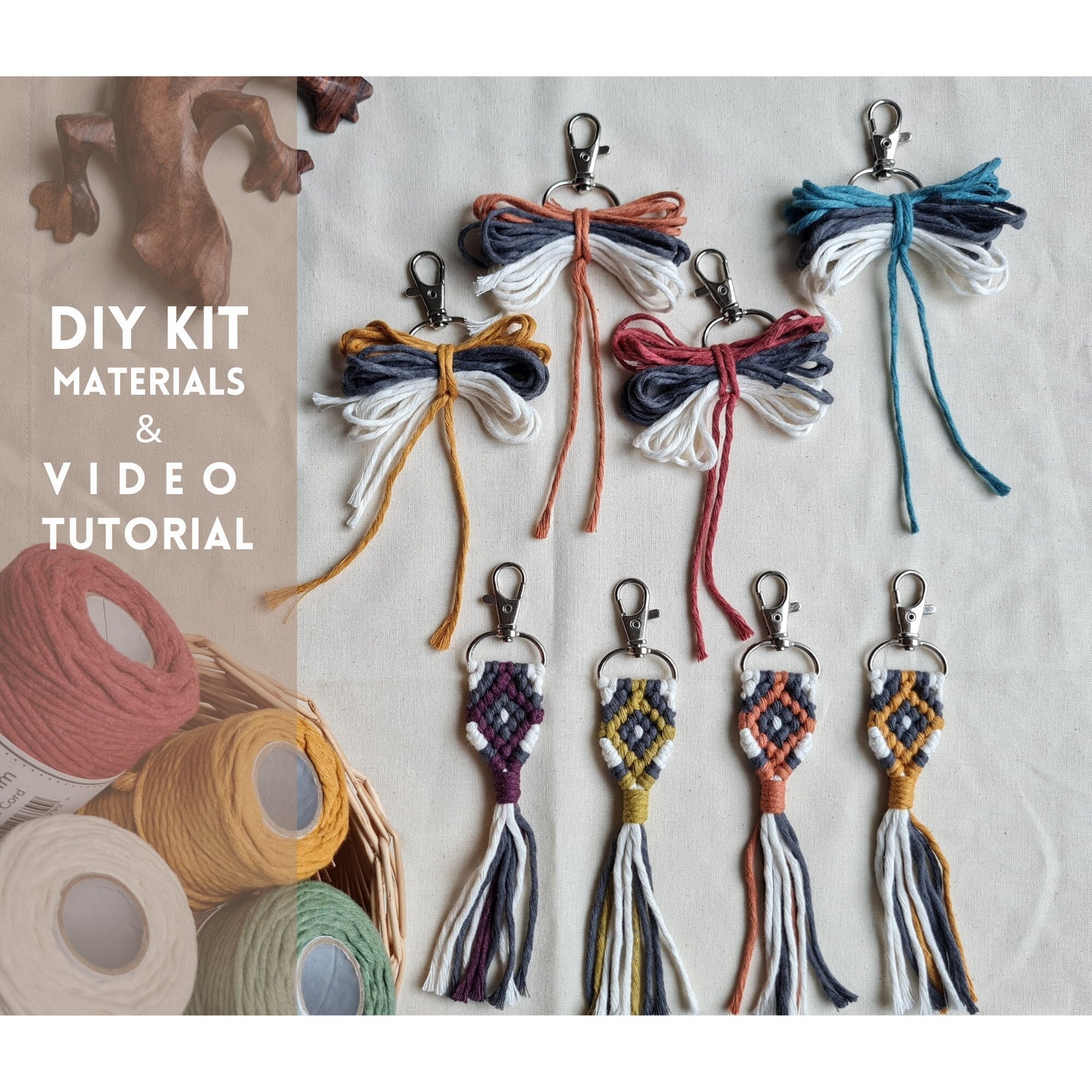 A DIY Macrame Keychain Tutorial: Easy and Beginner-friendly - Fish