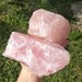 1kg - 2.5kg large rose quartz chunks - Raw Rose quartz - Raw Rose Quartz chunks 