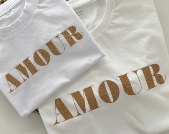 Tee shirt AMOUR, femme ou enfant