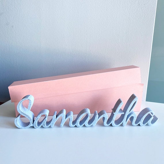 3D Printed Custom Name Stands Calligraphy 8 x Etsy
