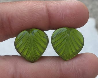 Peridot  Quartz Carved  Gemstone, Tunnel Plug Double Flare Plug Smooth Polish Handmade Ear Stretcher Gauges Gemstone Quartz Plugs Earring