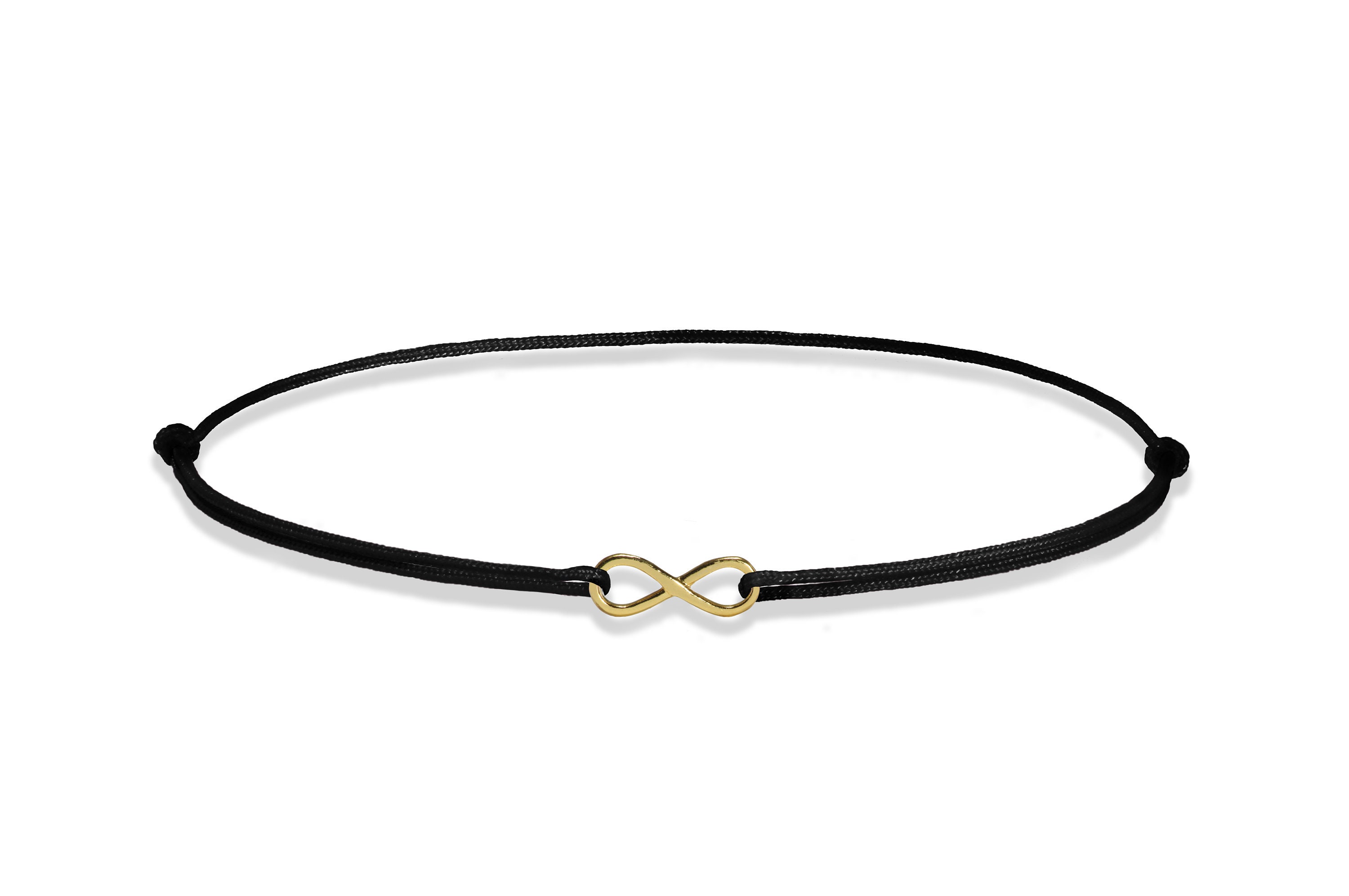Gold Infinity Bracelet Little Nylon Cord Bracelet With Gold | Etsy