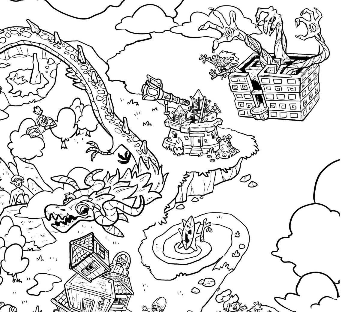 Poster Coloriage G ant Zelda Tears Of The Kingdom Noir Et Blanc poster-coloriage-g-ant-zelda-tears-of-the-kingdom-noir-et-blanc