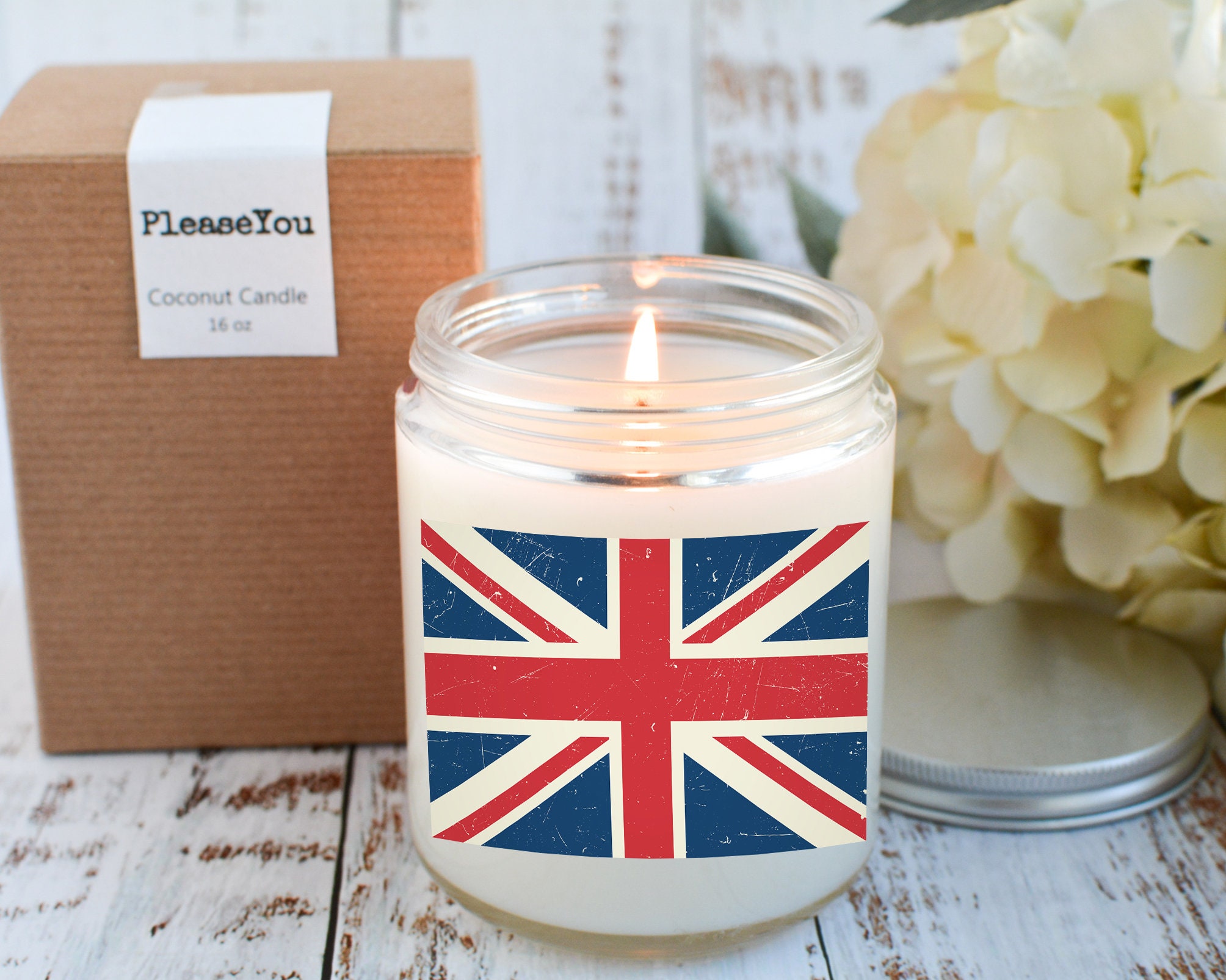 British Flag Patriotic Candle Fun Candle Statement Etsy