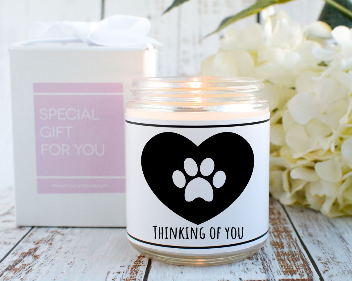 Loss of Pet Candle Lost of Dog Candle Personalized Candle Etsy