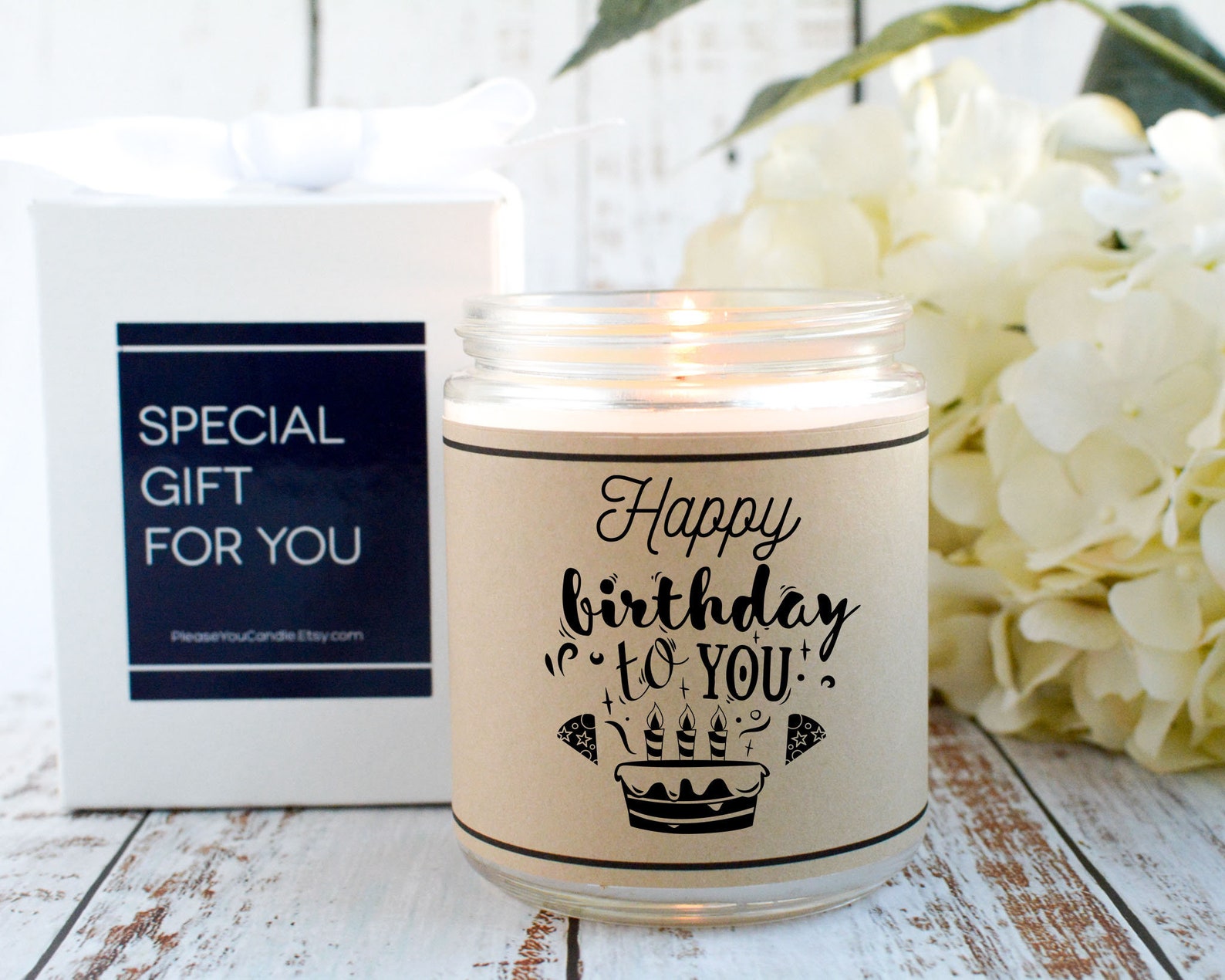 Birthday Candle Personalized Gift Candle Birthday Gift Etsy
