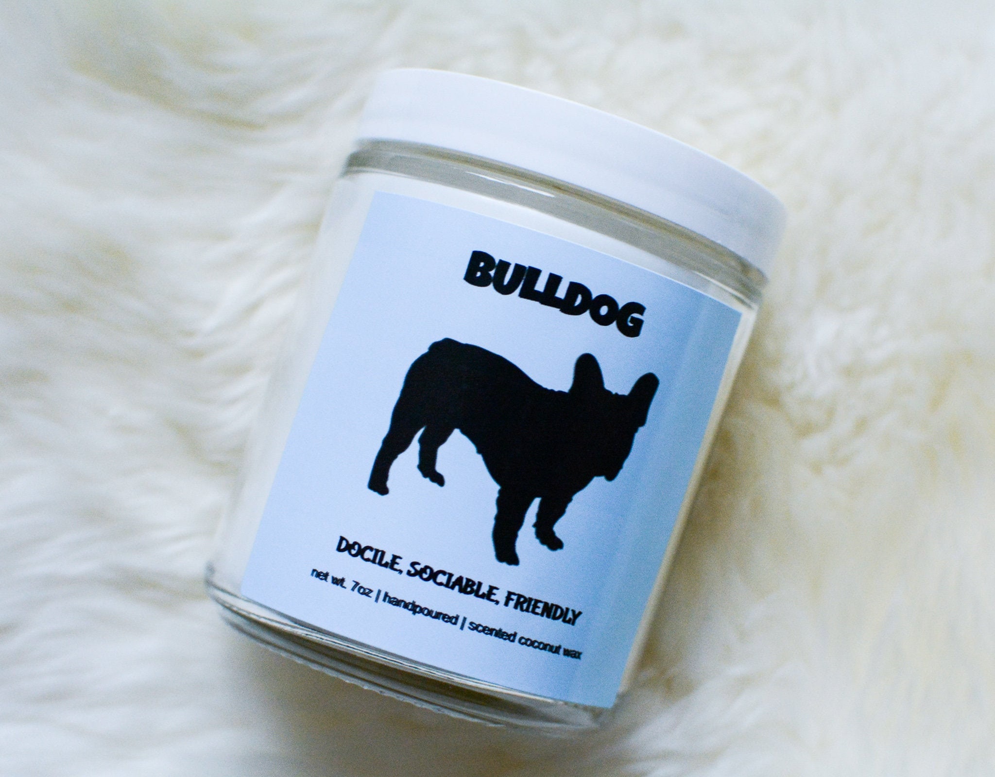 Silhouette Dog Breed Candle Bulldog Pet Lover Candle Dog Etsy UK