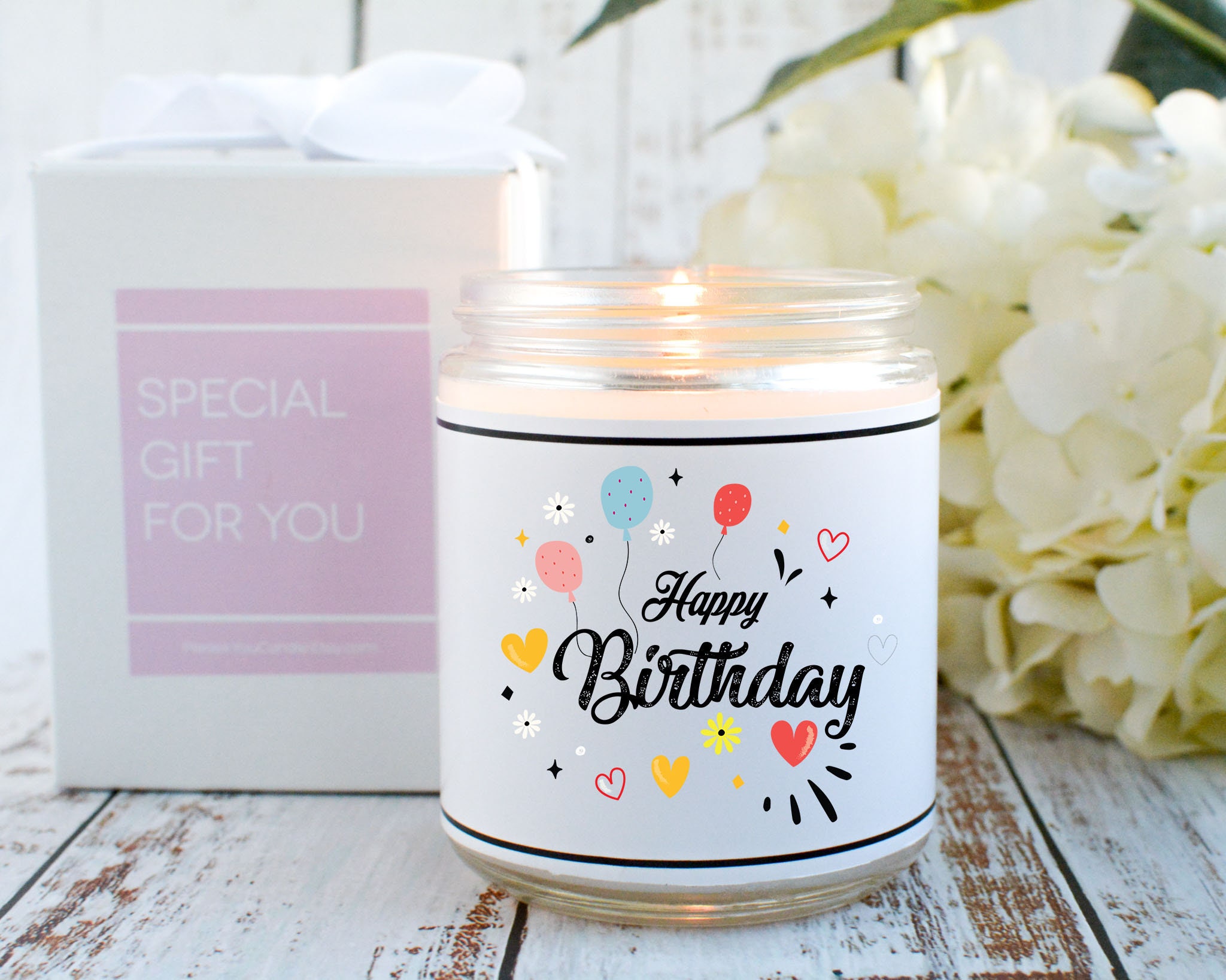 Birthday Candle Personalized Gift Candle Birthday Gift Etsy UK