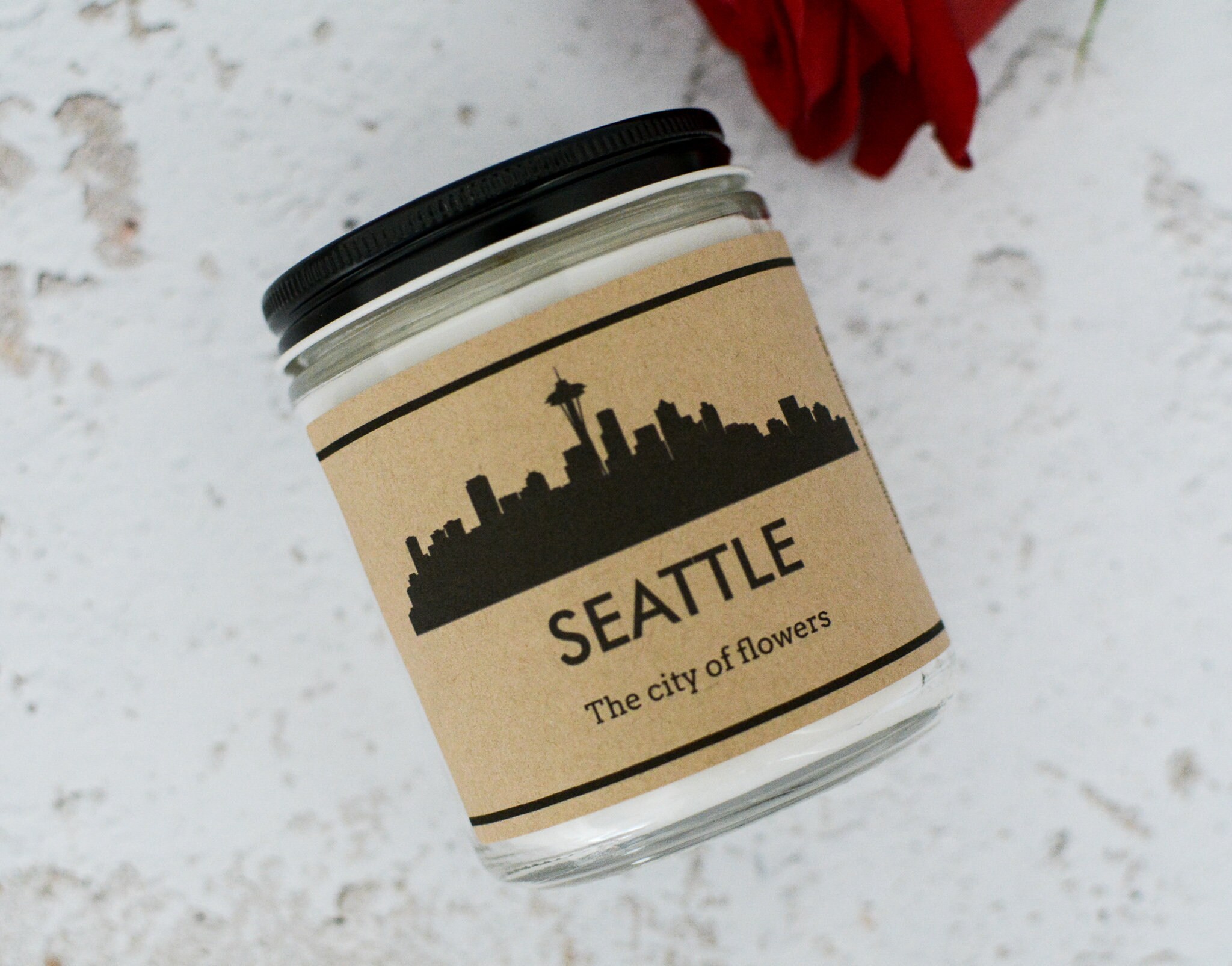 Seattle Candle Gift Washington State City Candle New Etsy
