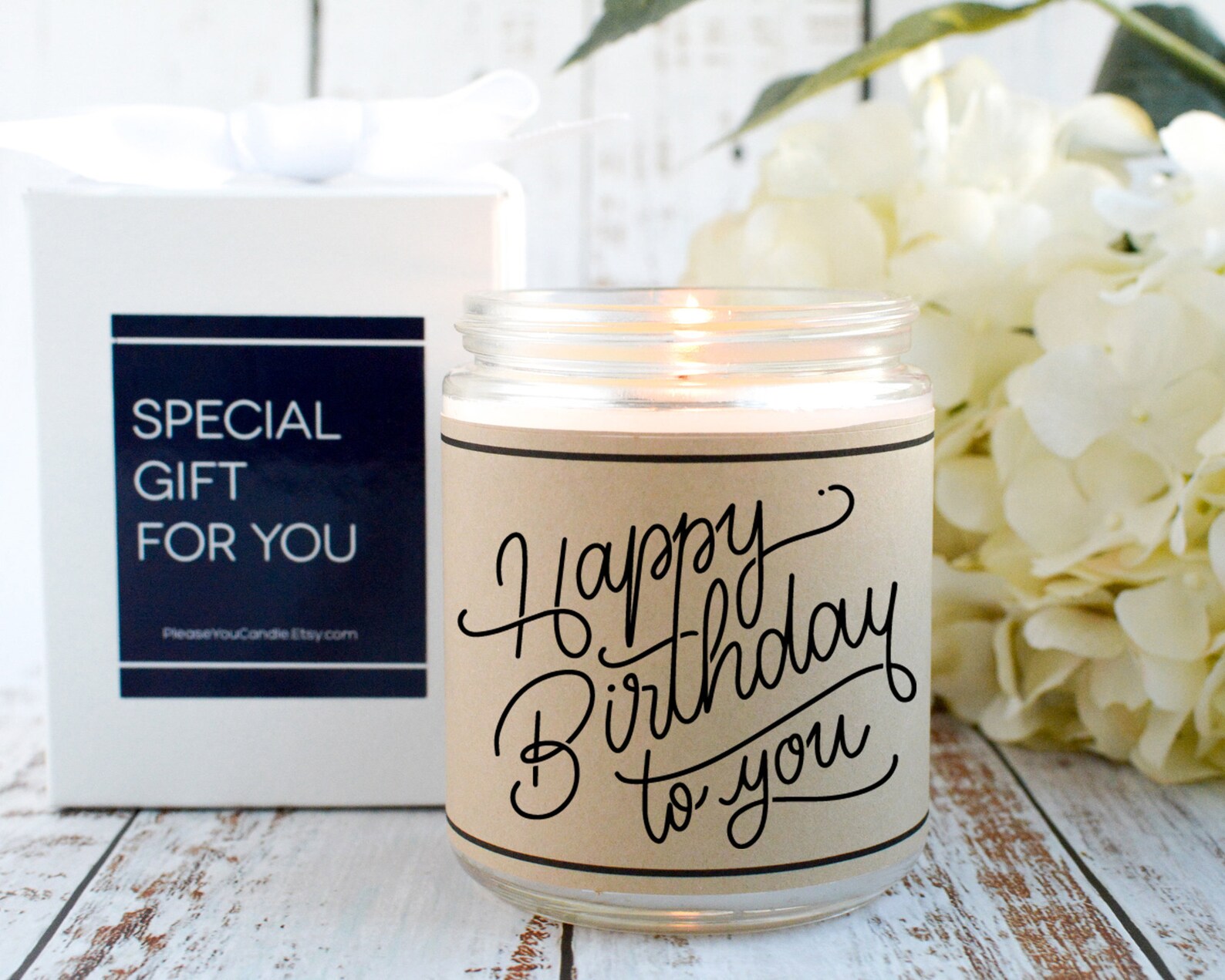 Happy Birthday Candle Personalized Gift Candle Birthday Etsy Nederland