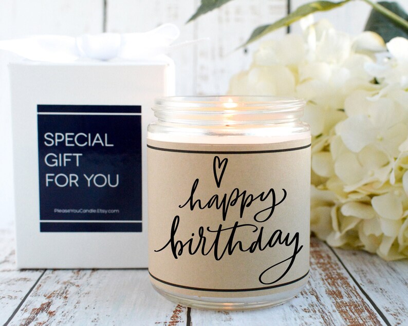 Birthday Candle Personalized Gift Candle Birthday Gift Etsy
