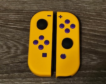 Orange with Purple Jelly Buttons Custom Joy Cons
