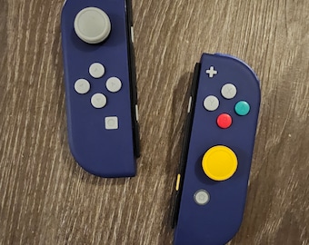 Purple Yellow Gray Custom Joycons