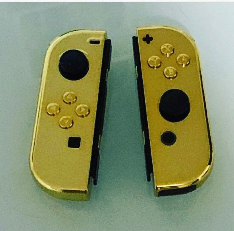 Custom Gold Joycons bild 1