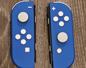 Blue and White Custom Joycons