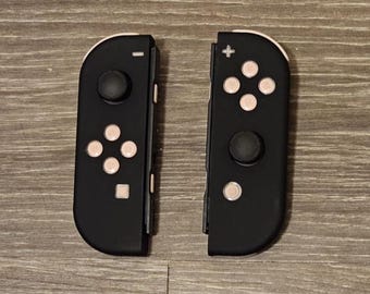 Black with Pink Jelly Buttons Custom Joycons