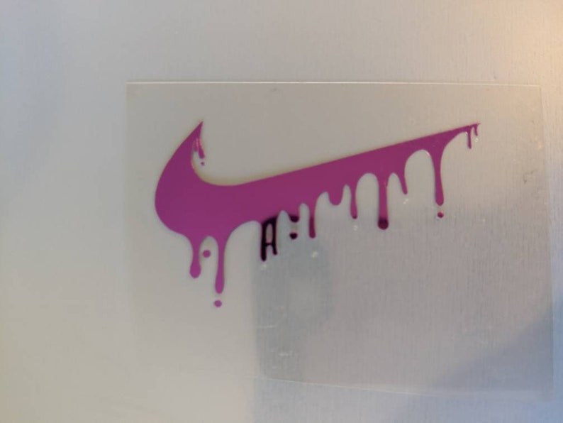 Nike drip logo Iron On. Various colours and sizes. | Etsy