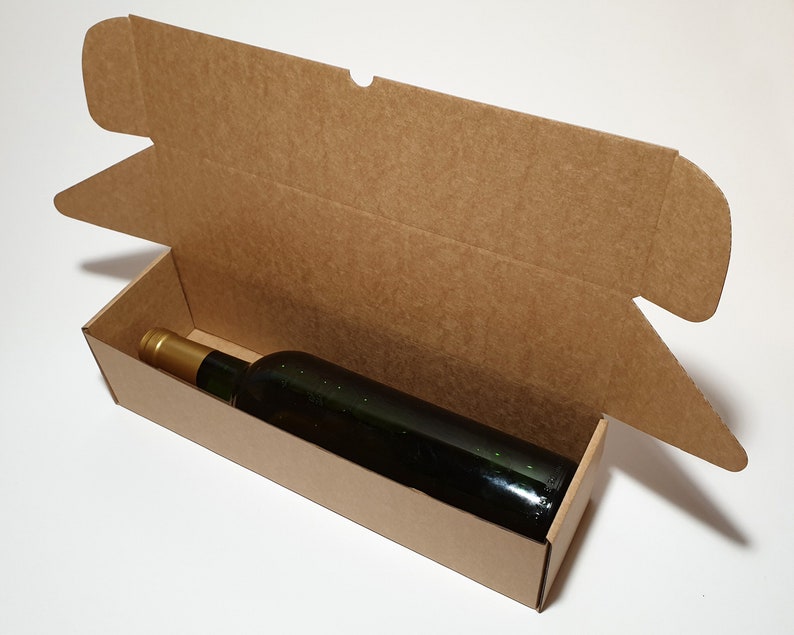 Wine Bottle Gift Boxes From Cardboard With Lid 32 X 8.3 X Etsy