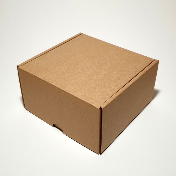 Boîtes cadeaux en carton avec couvercle - 16 x 16 x 9 cm | 6,3 x 6,3 x 3,55 pouces