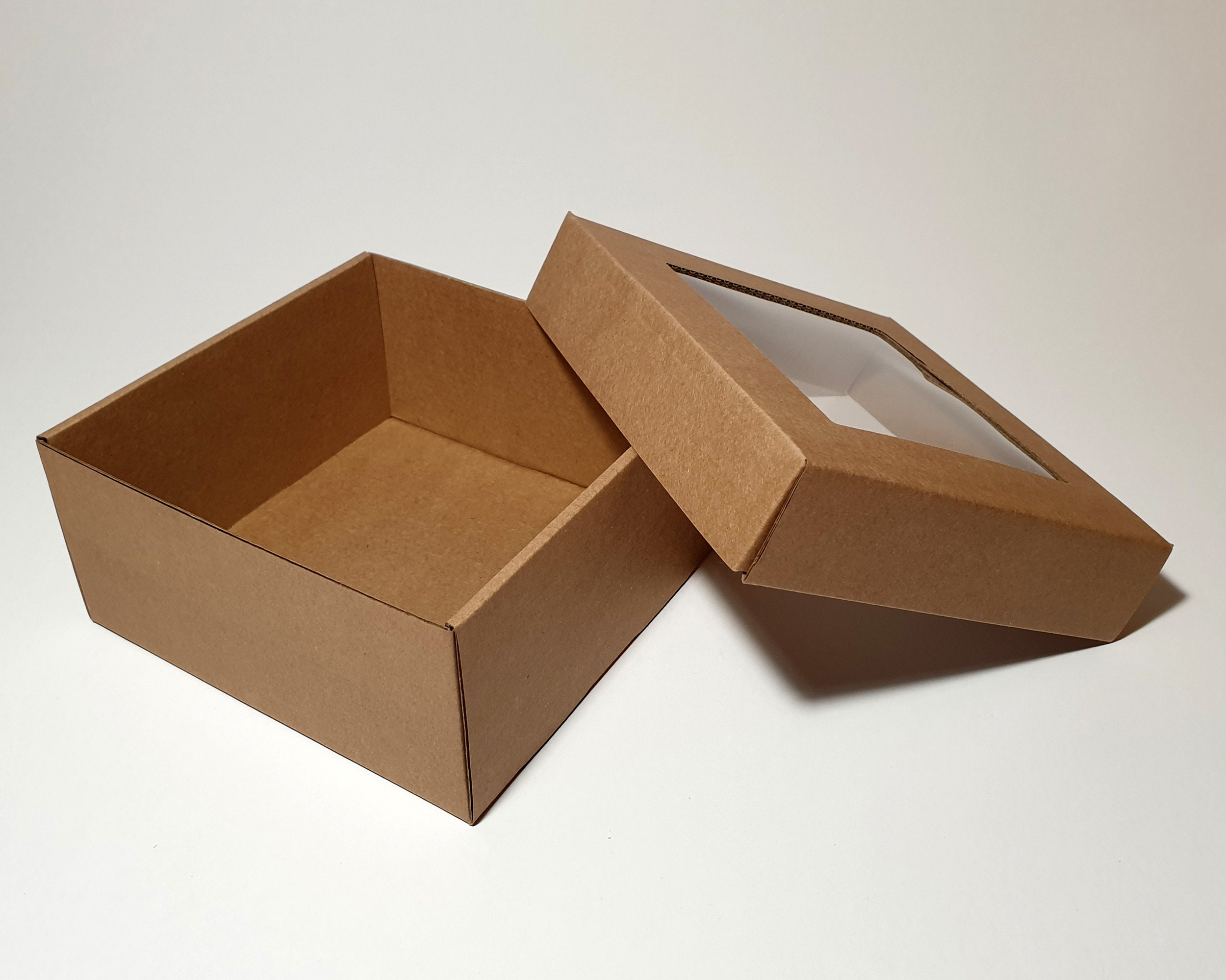 Cardboard Gift Boxes With Transparent Window and Removable Lid Etsy
