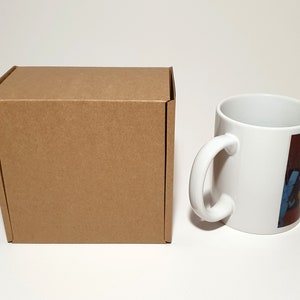 Caixas para canecas de papelão com tampa - 12 x 12 x 8 cm | 4,7 x 4,7 x 3,15 ''