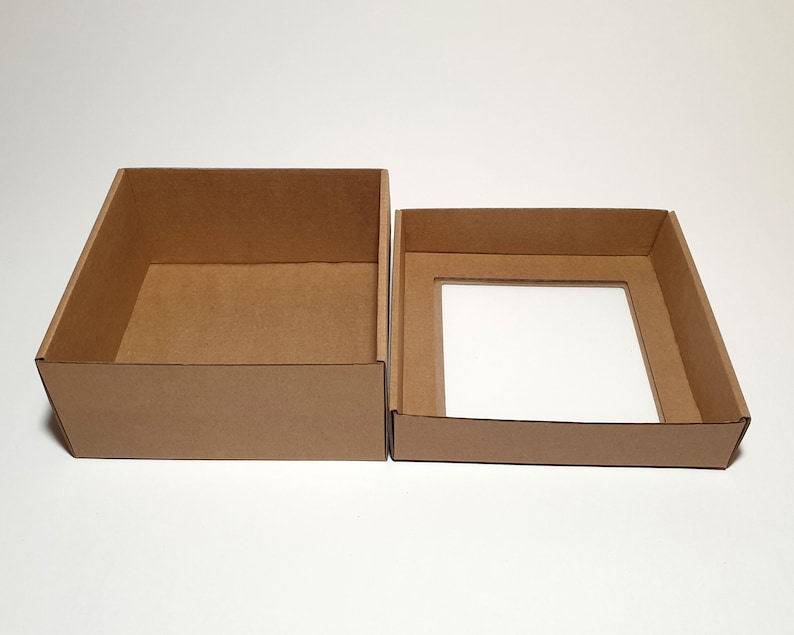 Cardboard Gift Boxes With Transparent Window and Removable Lid Etsy UK