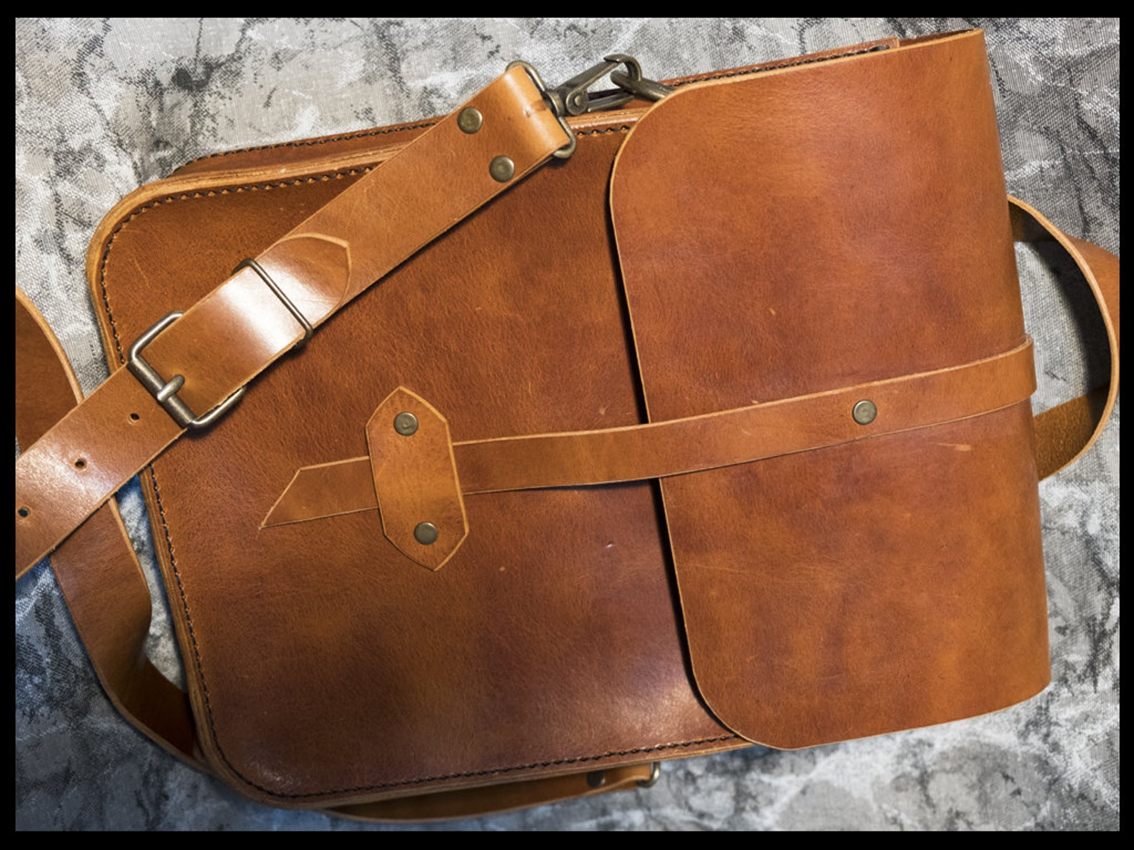 Hand made classic leather satchel Etsy