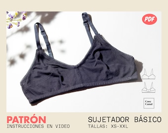 Patrón de sujetador básico para descargar!