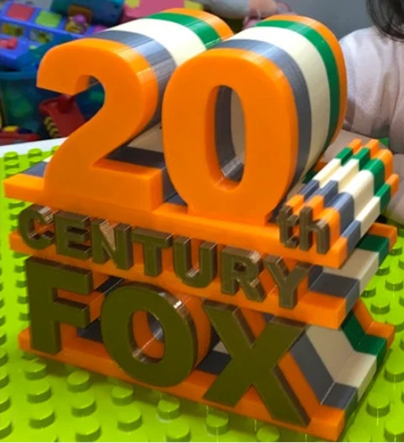 3d Printed 20th Century Fox Etsy 3d Printed 20th Century Fox Etsy