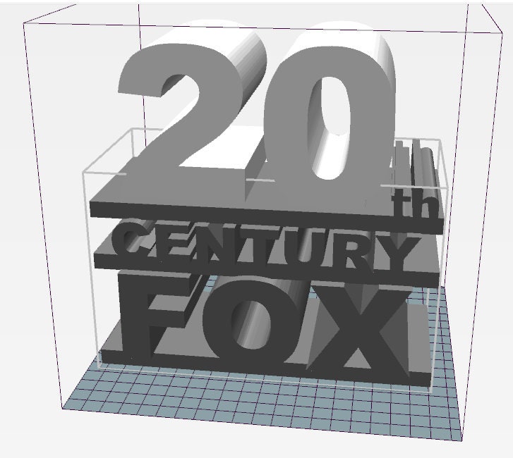 3D printing 3D printable 20th Century Fox logo • made with 20th・Cults