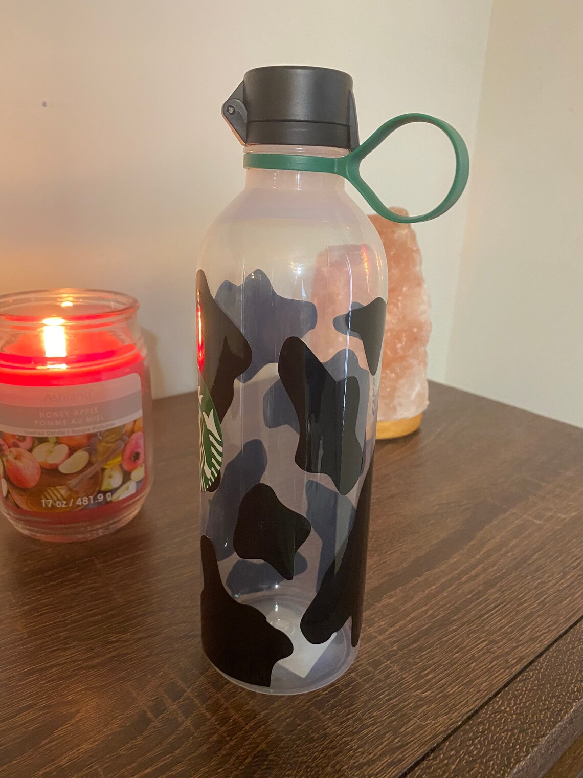 Starbucks Cow Print Water Bottle Etsy