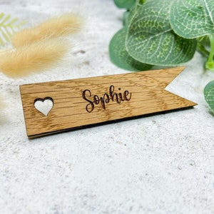 Personalised Wooden Wedding Place Names, Wedding Favour, Wedding Table Decor, Guest Names, Rustic Wedding