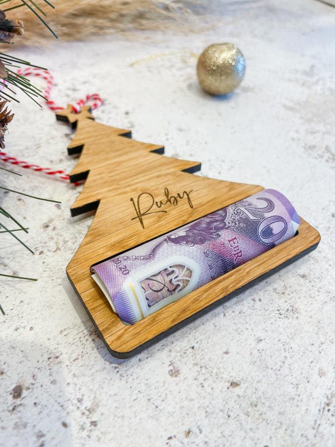 Christmas Tree Money Holder, Gift Money Holder, Money Wallet Tree