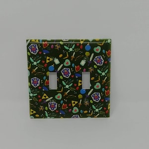 Legend of Zelda Collage Double Light Switch Plate