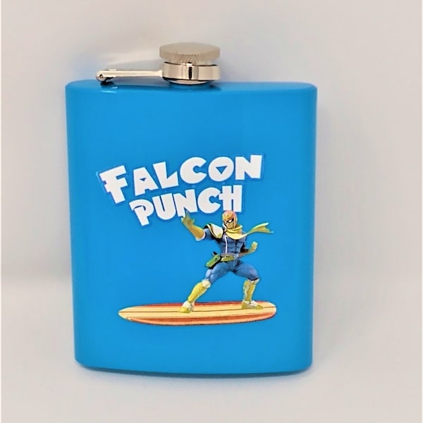 Captain Falcon Punch Super Smash Bros Brothers Ultimate Captain Falcon Punch Flask