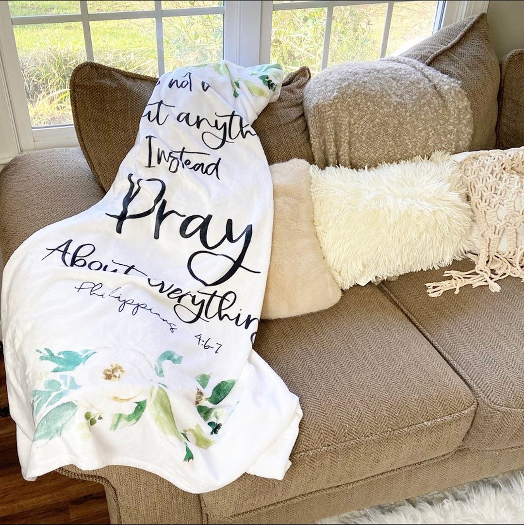 Scripture Blanket for Adults, Scripture Blanket, Christian Throw