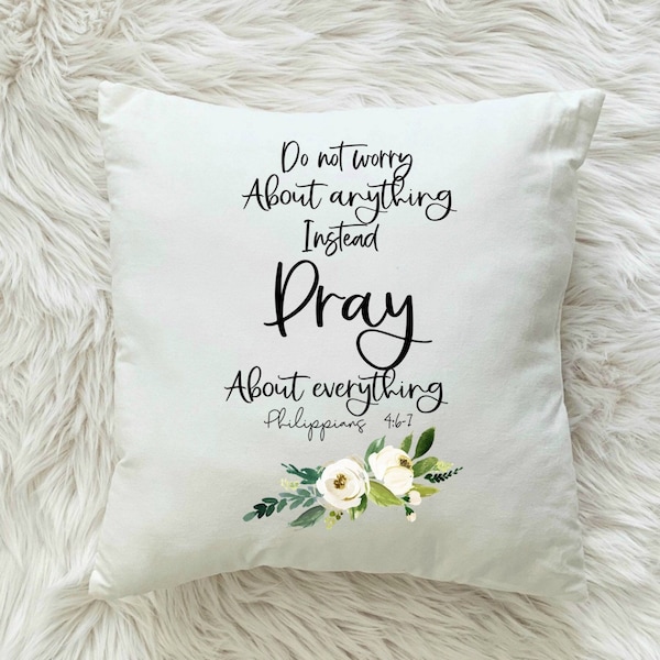 Philippians, Bible Verse Pillow, Scripture Pillow, Christian pillow, accent pillow, inspirational throw pillows, cushion covers