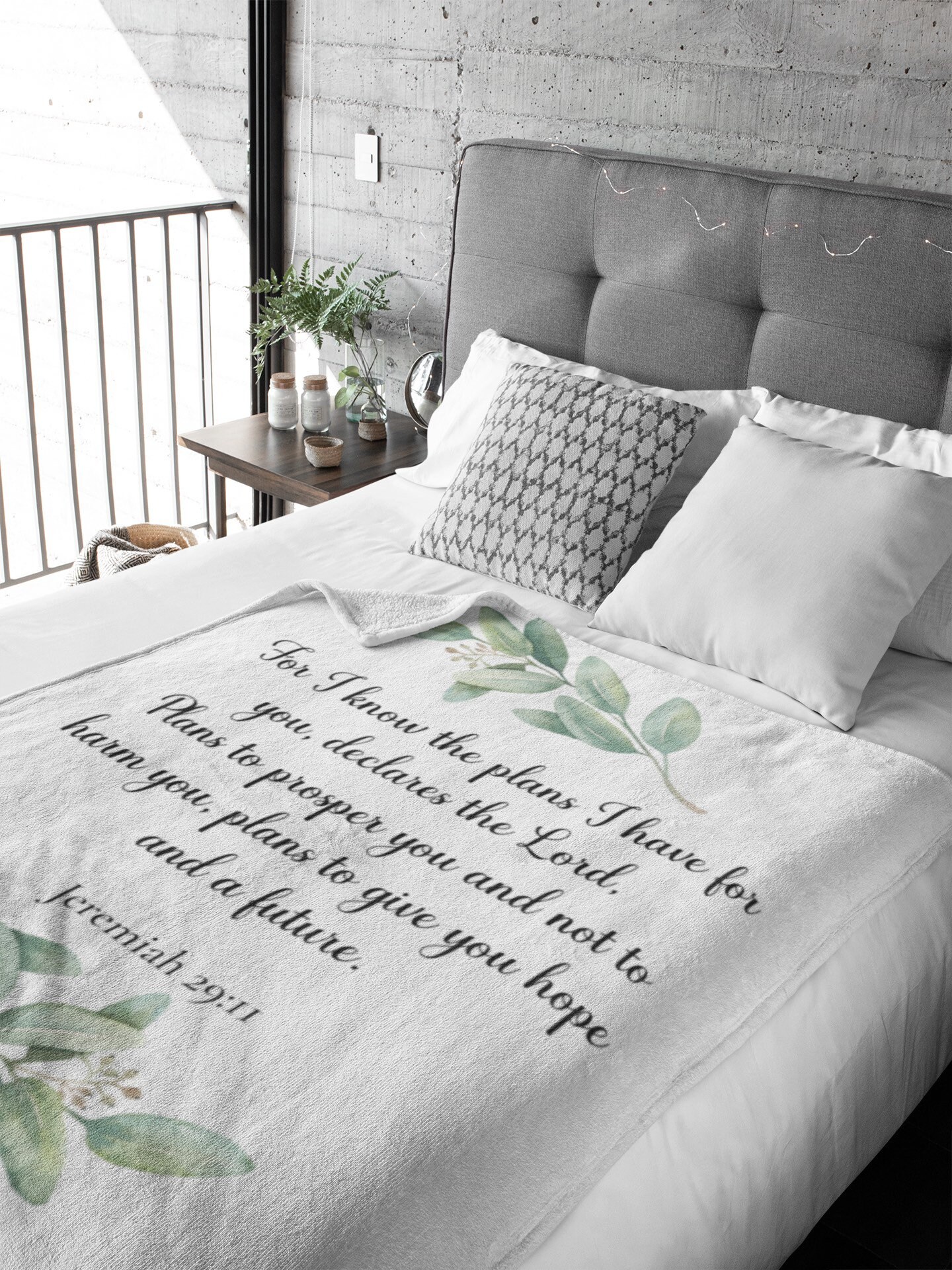 Christian blanket scripture blanket for adults Jeremiah Etsy 日本