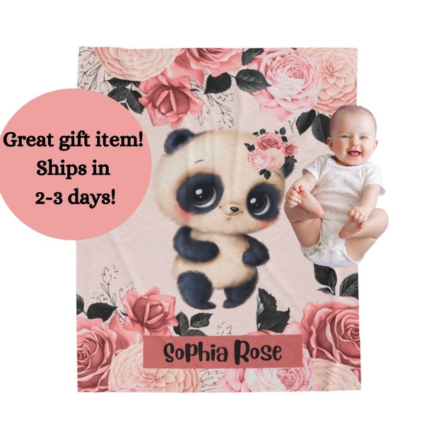 Panda Baby Blanket Etsy
