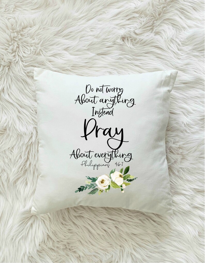 Philippians Bible Verse Pillow Scripture Pillow Christian Etsy