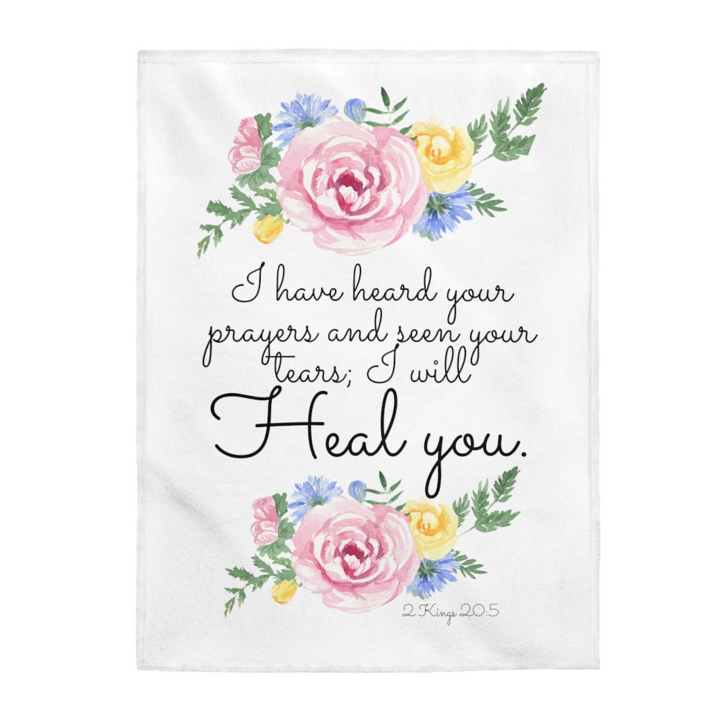 Christian blanket prayer blanket blanket cancer chemo Etsy